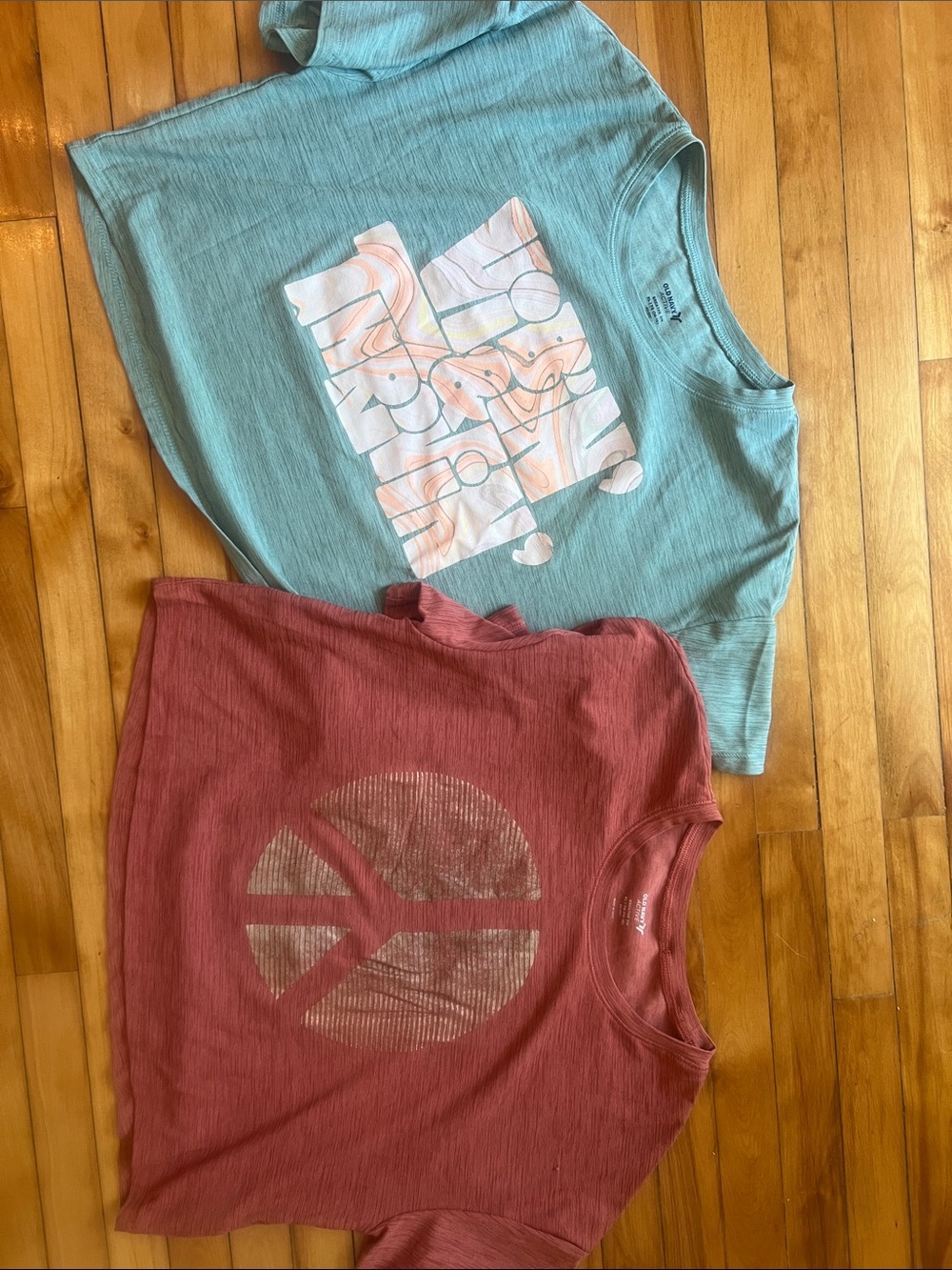 Old Navy Kids' Short-Sleeve Tee Set in Teal and Rust